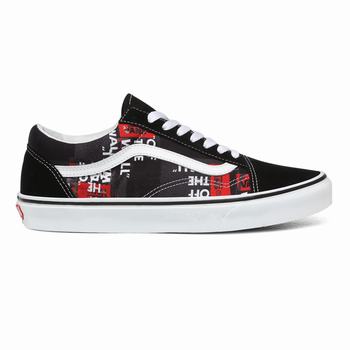 Vans Packing Tape Old Skool - Miesten Tennarit - Mustat/Punainen/Valkoinen